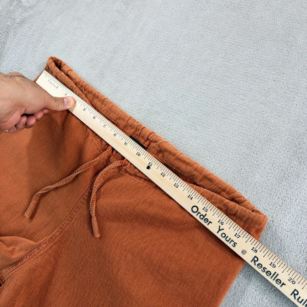Vintage prAna Drawstring Cargo Pocket Pants in Rust Brown Men Medium USA Made